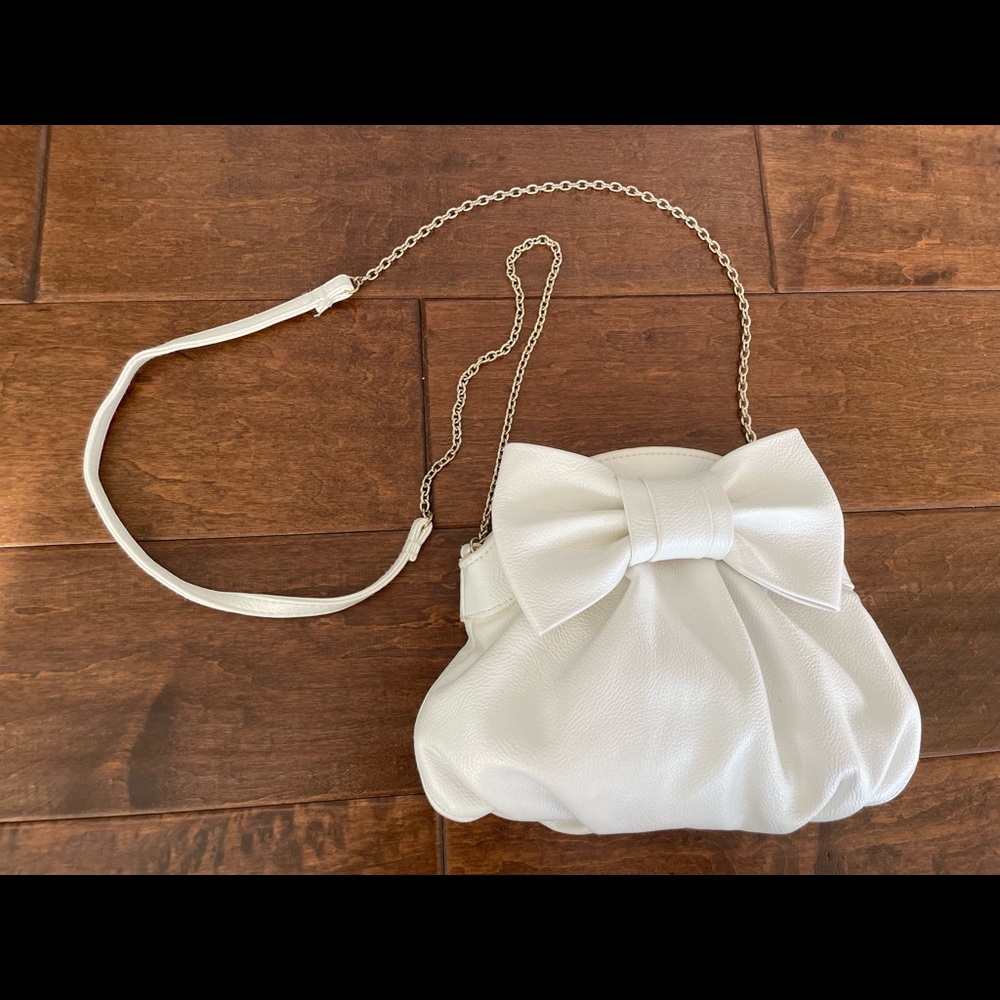 Ever New White Mini Crossbody Pouch Bag